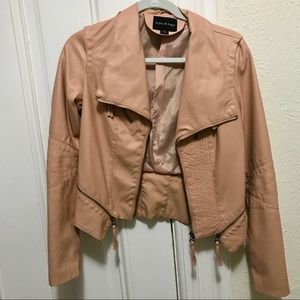 Vici Vegan Leather Jacket Blush